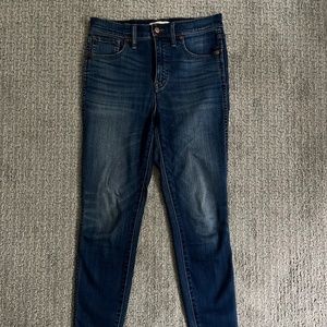 Madewell 10" High rise skinny jeans size 28